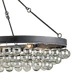 Люстра большая овальная с подвесными стеклянными элементами Impressive Profile варинант исполнения - 1 | Loft Concept в Саратове