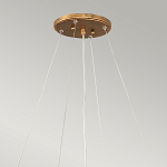 Люстра подвесная золотого цвета с металлическим сетчатым основанием и стеклянными каплевидными подвесками Hinkley варинант исполнения - 11 | Loft Concept в Саратове