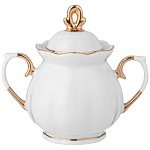 Чайный сервиз из фарфора со стразами на 6 персон 15 предметов Shine Porcelain варинант исполнения - 2 | Loft Concept в Саратове