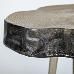 Металлический столик со столешницей в виде слеба Slabby варинант исполнения - 3 | Loft Concept в Саратове