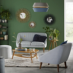 Кресло с черно-белым принтом Pauley Black White Armchair варинант исполнения - 5 | Loft Concept в Саратове