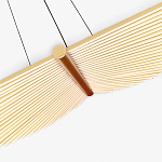 Люстра в виде распахнутых крыльев из тонких металлических планок Flight of Freedom варинант исполнения - 5 | Loft Concept в Саратове