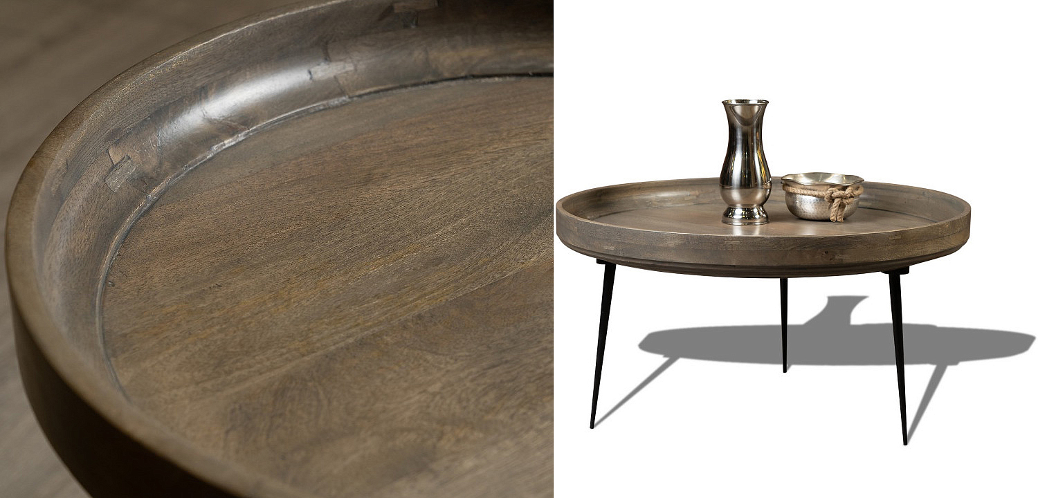 Кофейный стол Davidson Coffee Table platinum 40 Кофейный стол Davidson Coffee Table platinum 40 - Loft-Concept в Саратове