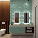 Гипсовая 3D панель с принтографией PM-24 варинант исполнения - 1 | Loft Concept в Саратове