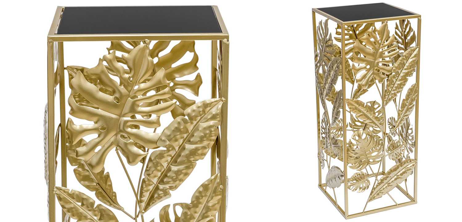 Подставка Tropical Gold Leaves Stand S Подставка Tropical Gold Leaves Stand S - Loft-Concept в Саратове