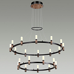Люстра подвесная с двумя круглыми ярусами и цилиндрическими плафонами Arnaut Light варинант исполнения - 3 | Loft Concept в Саратове