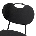 Стул с мягким сиденьем черный Stool Loft Black варинант исполнения - 6 | Loft Concept в Саратове