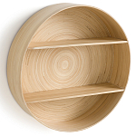 Полка настенная из бамбука Zenara варинант исполнения - 3 | Loft Concept в Саратове