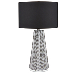Настольная лампа с черно-белым узором Wavy Stripes варинант исполнения - 2 | Loft Concept в Саратове