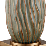 Настольная лампа с фактурным корпусом и тканевым абажуром Smooth Peaks варинант исполнения - 1 | Loft Concept в Саратове