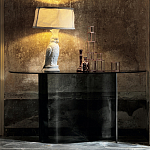 Консоль дымчатого цвета с изогнутым основанием Arabesque варинант исполнения - 3 | Loft Concept в Саратове