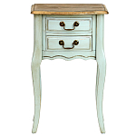 Прикроватная тумба из массива березы светло-бирюзовая Montmartre Provence Bedside Table варинант исполнения - 2 | Loft Concept в Саратове
