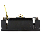 Настольный письменный набор из белого мрамора и змеевика Marble Accessory варинант исполнения - 3 | Loft Concept в Саратове