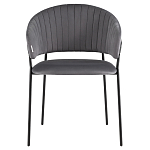 Стул в велюре серого цвета Horizon варинант исполнения - 2 | Loft Concept в Саратове