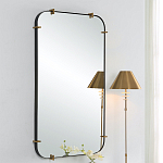 Зеркало настенное в черной металлической раме Mirror Cardinal варинант исполнения - 4 | Loft Concept в Саратове