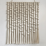 Панно на стену из хлопковых нитей White Morse Wall Hanging  варинант исполнения - 4 | Loft Concept в Саратове