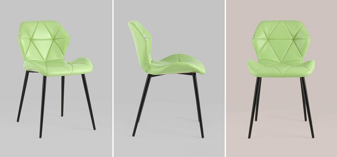 Стул Jeroen II Chair Экокожа Зеленый Лайм Стул Jeroen II Chair Экокожа Зеленый Лайм - Loft-Concept в Саратове