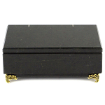 Шкатулка из натурального камня змеевик чёрного цвета Stone Casket варинант исполнения - 2 | Loft Concept в Саратове