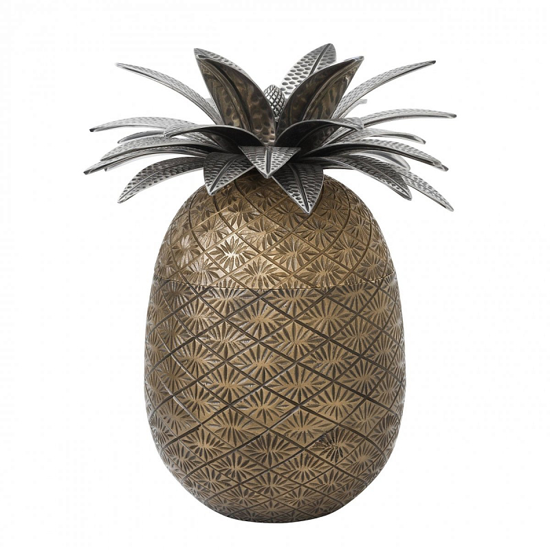 Шкатулка Eichholtz Box Pineapple Латунь Античная полированная Серебряный Шкатулка Eichholtz Box Pineapple Латунь Античная полированная Серебряный в Саратове | Loft Concept