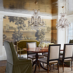 Обои ручная роспись Monuments of Paris Roberts on antique scenic Xuan paper варинант исполнения - 1 | Loft Concept в Саратове