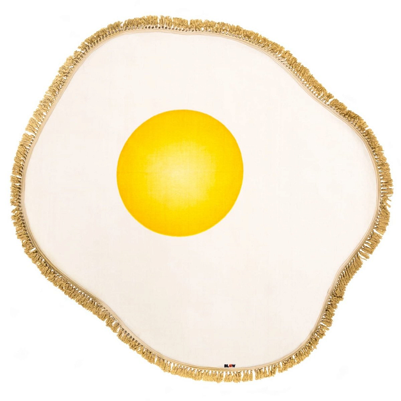 Ковер Seletti Rug Egg Желтый Белый в Саратове | Loft Concept 