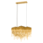 Люстра подвесная с металлическими цепочками и изогнутыми металлическими дугами 72 см Atlantis Chain варинант исполнения - 12 | Loft Concept в Саратове