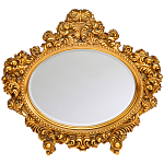 Зеркало настенное золотое с ажурным резным орнаментом Classic Ornament Mirror варинант исполнения - 1 | Loft Concept в Саратове