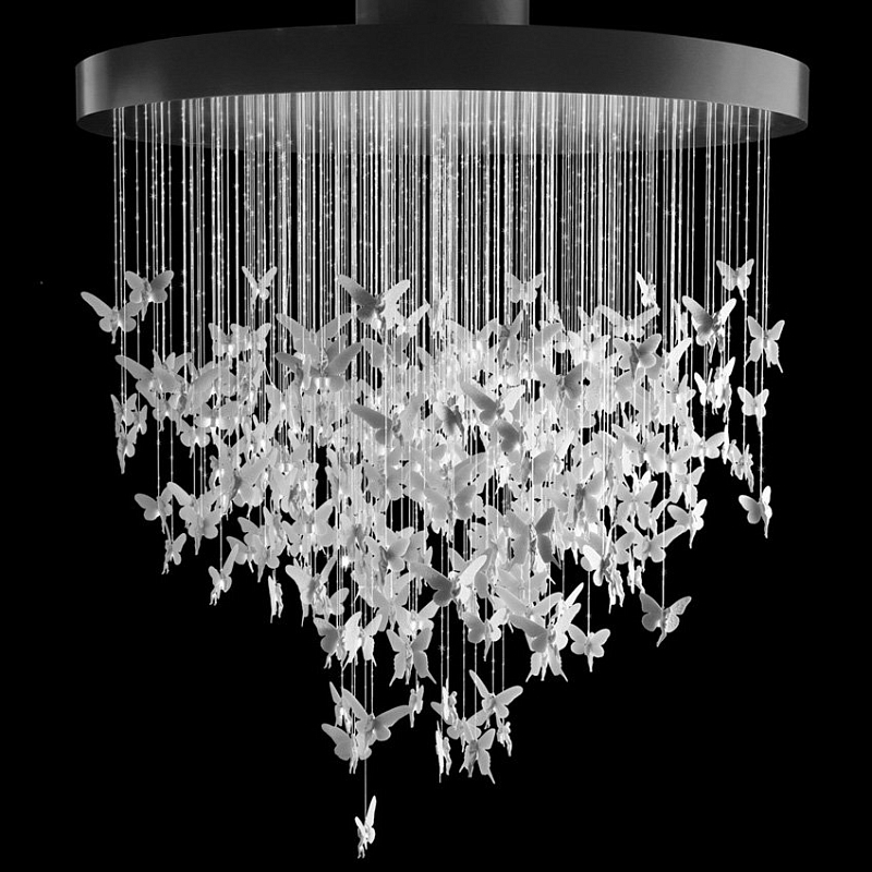 Люстра Night Fairy Chandelier Белый Черный в Саратове | Loft Concept 