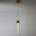 Подвесной светильник золото Sparkling Bubbles Tube Gold Hanging Lamp варинант исполнения - 3 | Loft Concept в Саратове