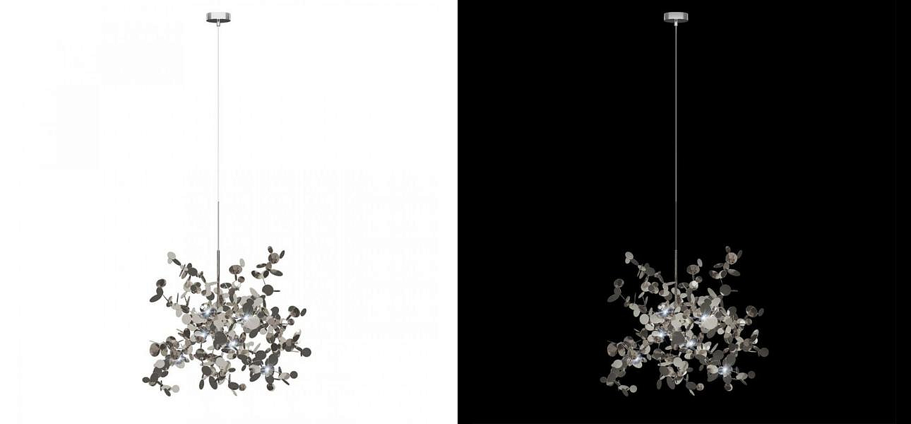 Люстра Terzani Argent Suspension Silver Pendant lamp диаметр 40 Люстра Terzani Argent Suspension Silver Pendant lamp диаметр 40 - Loft-Concept в Саратове