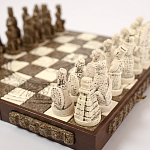 Шахматы  из  камня Cargador del Tiempo Chess Мексика ручная работа варинант исполнения - 4 | Loft Concept в Саратове