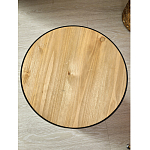 Приставной столик с факутрным черным основанием Ethiopia варинант исполнения - 5 | Loft Concept в Саратове