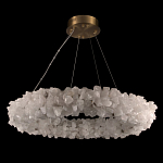 Люстра кольцевая из натурального горного хрусталя Harmonious Crystal Circles варинант исполнения - 2 | Loft Concept в Саратове