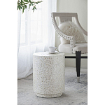 Приставной столик с рисунком из раковин устриц Bone Inlay варинант исполнения - 6 | Loft Concept в Саратове