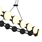 Люстра овальная с круглыми светодиодными источниками света Maxine Light варинант исполнения - 13 | Loft Concept в Саратове