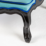 Кресло из натурального бука бирюзовое с изображением птиц и цветов Turquoise Chinoiserie Garden Armchair варинант исполнения - 6 | Loft Concept в Саратове