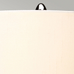 Настольная лампа с шарообразным прозрачным основанием из цветного переработанного стекла и белым цилиндрическим абажуром Elstead Lighting варинант исполнения - 9 | Loft Concept в Саратове