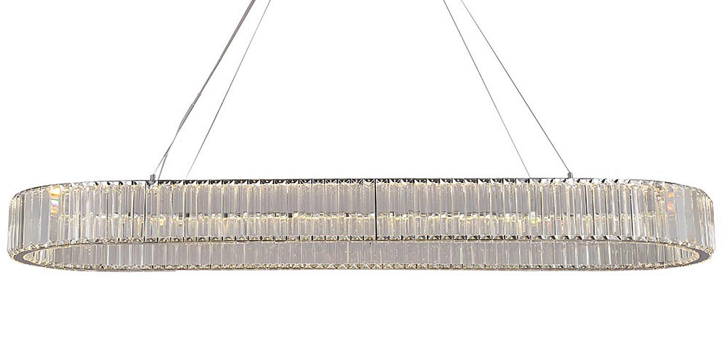 Люстра Crystal Shine Linda Oval Chrome Chandelier Люстра Crystal Shine Linda Oval Chrome Chandelier - Loft-Concept в Саратове