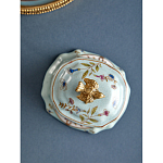 Шкатулка голубого цвета с рисунком и состаренным эффектом Eden Garden варинант исполнения - 5 | Loft Concept в Саратове