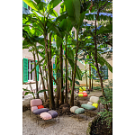 Дизайнерское разноцветное кресло на металлическом каркасе с подставкой для ног Poltronova Plasma Armchair варинант исполнения - 10 | Loft Concept в Саратове