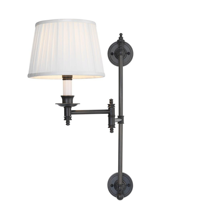 Бра Wall Lamp Indigo Bronze Темная бронза Белый Бра Wall Lamp Indigo Bronze Темная бронза Белый в Саратове | Loft Concept