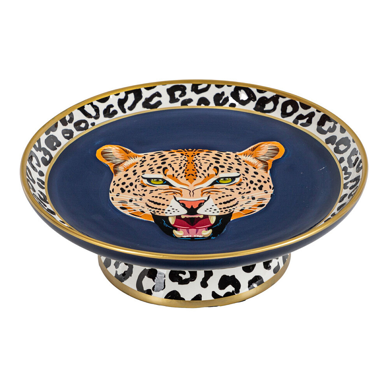 Блюдо фарфоровое Гепард Serengeti Мульти в Саратове | Loft Concept 