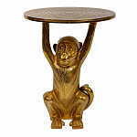Столик с подстольем в виде обезьянки Bombay Gold варинант исполнения - 2 | Loft Concept в Саратове