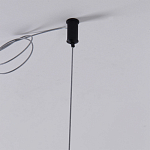 Люстра подвесная светодиодная черный металл Ring Horizontal варинант исполнения - 7 | Loft Concept в Саратове