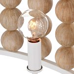 Люстра в форме цилиндра с вставками из деревянных бусин Wooden Beads варинант исполнения - 4 | Loft Concept в Саратове