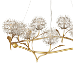 Люстра круглая с декором в виде цветков одуванчика Hanging Dandelion варинант исполнения - 2 | Loft Concept в Саратове