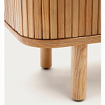 Буфет из ясеневого шпона с открытыми полками и 2-мя раздвижными дверями Toinette варинант исполнения - 4 | Loft Concept в Саратове