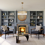 Люстра подвесная круглая со стеклянными трубками Nembus варинант исполнения - 5 | Loft Concept в Саратове