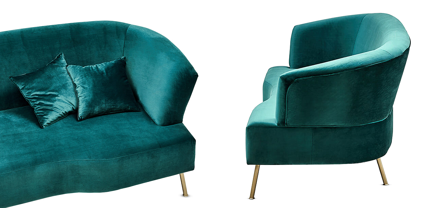 Диван Isis Sofa Turquoise Диван Isis Sofa Turquoise - Loft-Concept в Саратове
