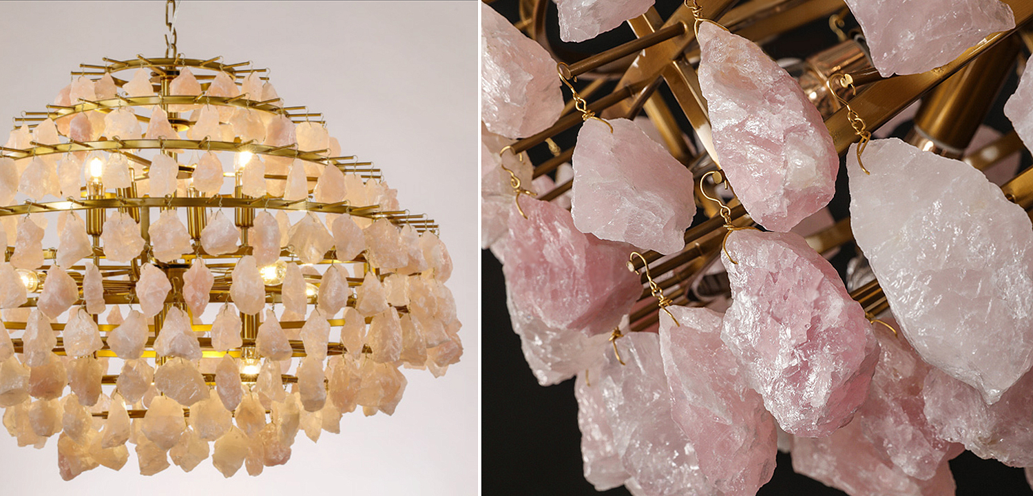 Hardis Pink stone Chandelier 82 Hardis Pink stone Chandelier 82 - Loft-Concept в Саратове